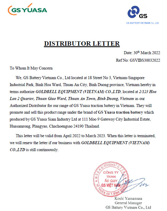 Bình ắc quy xe nâng GS Nhật Bản – Model: VGD565